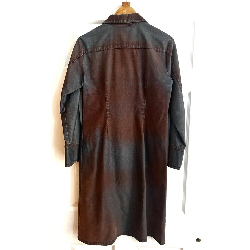 Petrol Wash Denim Dress Faded Glory 1972 Special Edition Vintage - Image 2 of 4