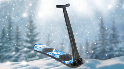 Foldable Snow Scooter for Kids with Handle; Snowboard Type Board