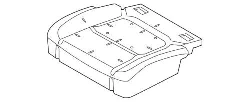 Conjunto de almohadilla de asiento trasero del pasajero para Ford Explorer 2016-2019 (P/N FB5Z-7863840-A)
