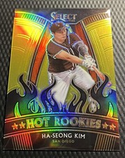 Ha-Seong Kim Padres 2021 Panini Select Gold 02/10 Hot Rookies - Card #HR-25