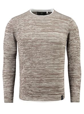 Key Largo Herren Pullover Alabama 2in1 Feinstrick Rundhals Slim Fit MSW00035 