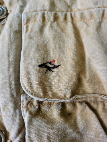 Vtg FADED Red Head Bone Dry Hunting Shooting Jacket Size 40 Canvas Sportsman 80s - Picture 3 of 16