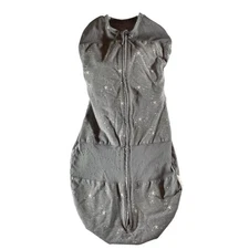 Happiest Baby Sleepea Swaddle Grey Stars Mesh Panels Baby Sleep Sack 18-26 lbs
