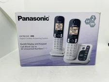 Panasonic KX-TGC222S Expandable Digital Cordless Answering System (2 Phones) NEW