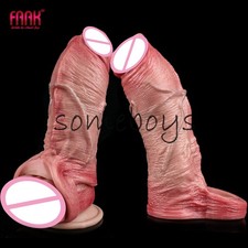 Bigger Penis Sleeve Extension Enlarger Girth Enhancer Sheath Size L XL for Men