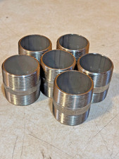 Lot of 7 NEW SS304 1-1/2" x 2" long MNPT Schedule 40 Nipple V2