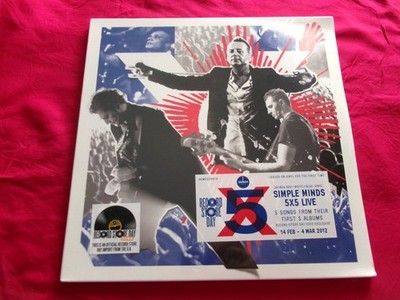 SIMPLE MINDS 5x5 Live 3 LP Red White Blue Vinyl Record Store Day RSD 2022 Crease