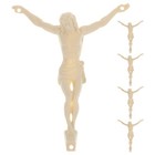 5 Pcs Jesus Statue Plastic Sculpture Decoration for Wall Cross Home Ornament