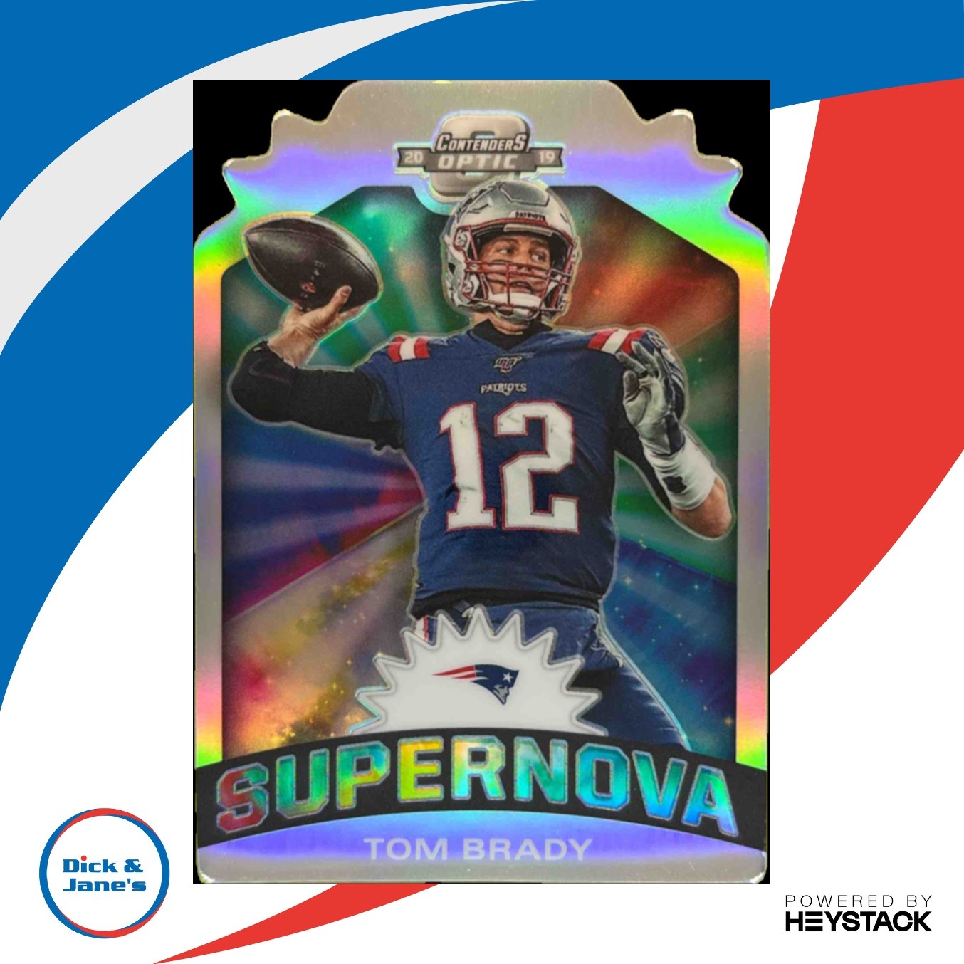 2019 Panini Contenders Optic Tom Brady Supernova Die Cuts New England Patriots