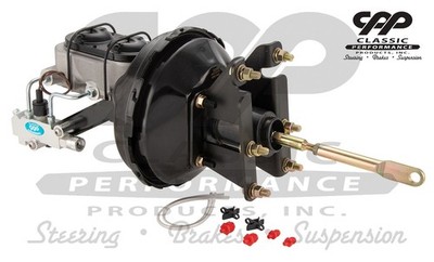 1973 1987 Chevy C10 Truck 9'' Complete Black Power Brake Booster Conversion Kit
