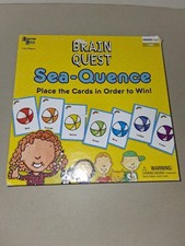 Logic Game Brain Quest Sea-Quence Game Grades 1 2, Educational, Homeschool