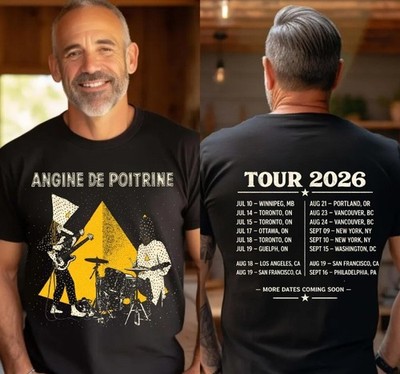 Angine De Poitrine 2026 North American Tour Dates Graphic T Shirt