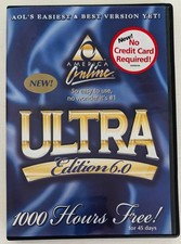 America Online Collectible Program Disc, Vintage AOL CD v5.0 - ULTRA Art