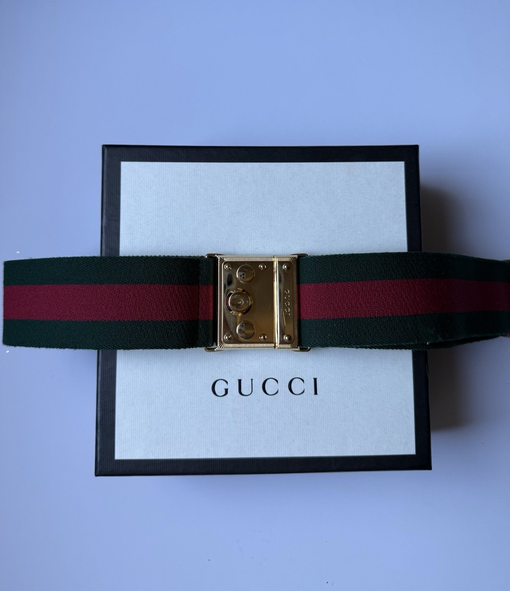 Gucci Canvas Web Belt Green Red | eBay display picture 1