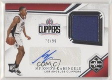 2019-20 Panini Chronicles Limited Rookie Jersey 76/99 Mfiondu Kabengele Auto 7m3