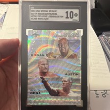 Leaf 2024 Special Release Metal Legends Hogan/Austin/Cena Serial #21/25 SGC 10