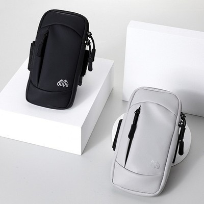 Bolsa para teléfono móvil para correr al aire libre (gris claro)