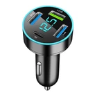 Car Charger Adapter, 4-Port Cigarette Lighter USB Adapter PD+3USB 