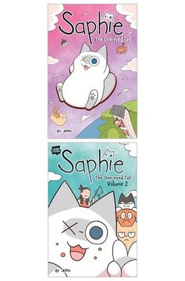 Saphie the One-Eyed Cat Volumes 1 & 2 -Book Pack Set Collection - Brand New Joho