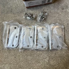 Design House 181420 3-1/2 in. Satin Nickel Door Hinge 4pk