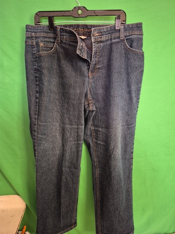 Charter Club Jeans Classic Fit Straight Leg Comfort Waist Women's Size 16