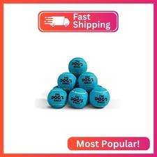 The Dog's Balls Dog Tennis Balls Tough 2.5" 12-Pack Blue Floats in Water