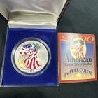 2000 ASE American Eagle Colorized Painted Coin 1 Troy Oz .999 Fine Silver Round