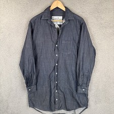 Frank & Eileen Mary Famous Denim Shirt Dress Womens Medium Dark Wash Button