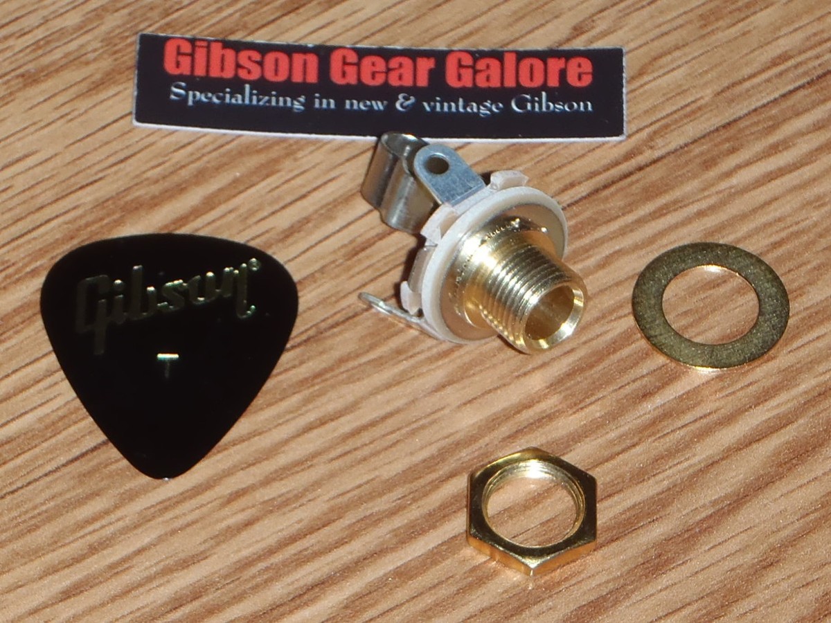 Gibson Les Paul Jack Output Gold Switchcraft 1/4 Inch Guitar
