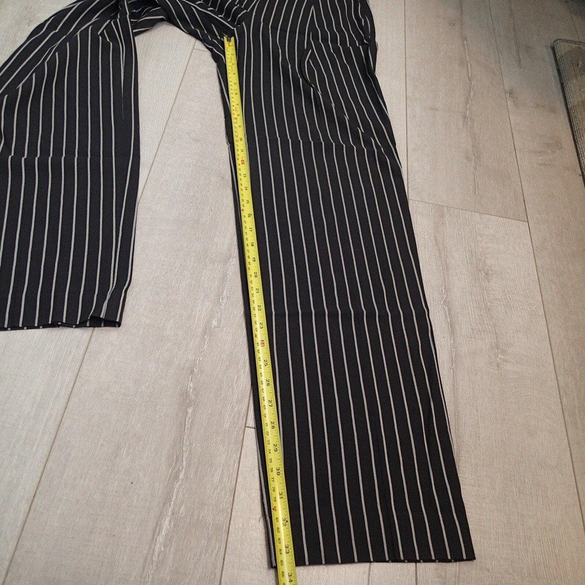 ARMANI COLLEZIONI Ladies Grey charcoal stripes Trousers ARMANI COLLEZIONI Ladies Grey charcoal stripes Trousers