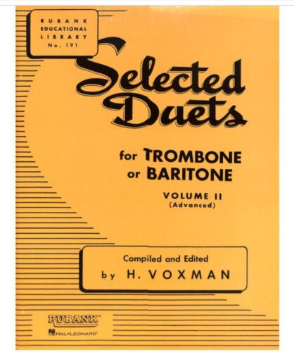 Notes de musique : duos de poids moyen n°2 pour 2 trombones (euphonium, baryton) - Photo 1/1