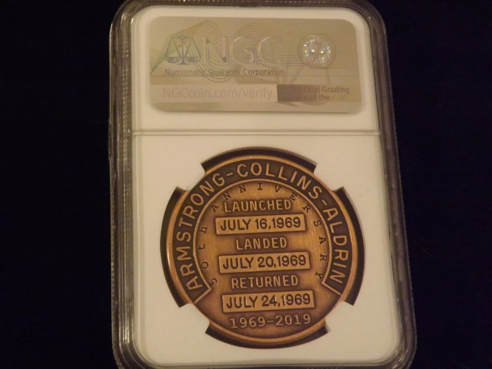 2019 APPOLLO 50 Th Anniversary NGC MS 70 - Image 2 of 2