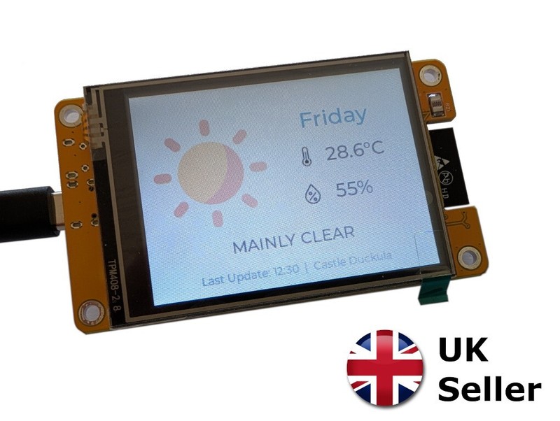 ESP32 Cheap Yellow Display (CYD) - 2.8 inch display devkit- ESP32-2432S028