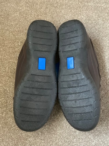 Zapatos de sujeción táctil de lavado y caminata a pasos libres de cuero marrón para dama - talla 8EEEEE - Imagen 5 de 9