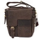 Sac Véritable Cuir Brillant Sac Homme Bandoulière Réglable Étui