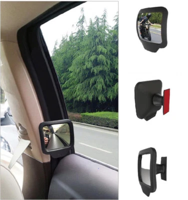 1x Adjustable Blind Spot Mirror Car Magnetic Swivel Convex Lens Quare Rear View - Image 1 of 4