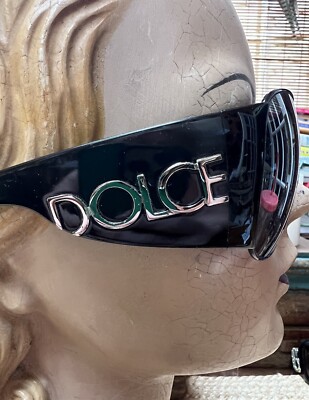 Vintage Dolce & Gabbana BLACK and SILVER D-O-L-C-E Sunglasses DG
