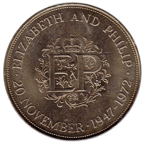 UNITED KINGDOM SILVER WEDDING CROWN 1947-1972 Elizabeth II/ PRICE