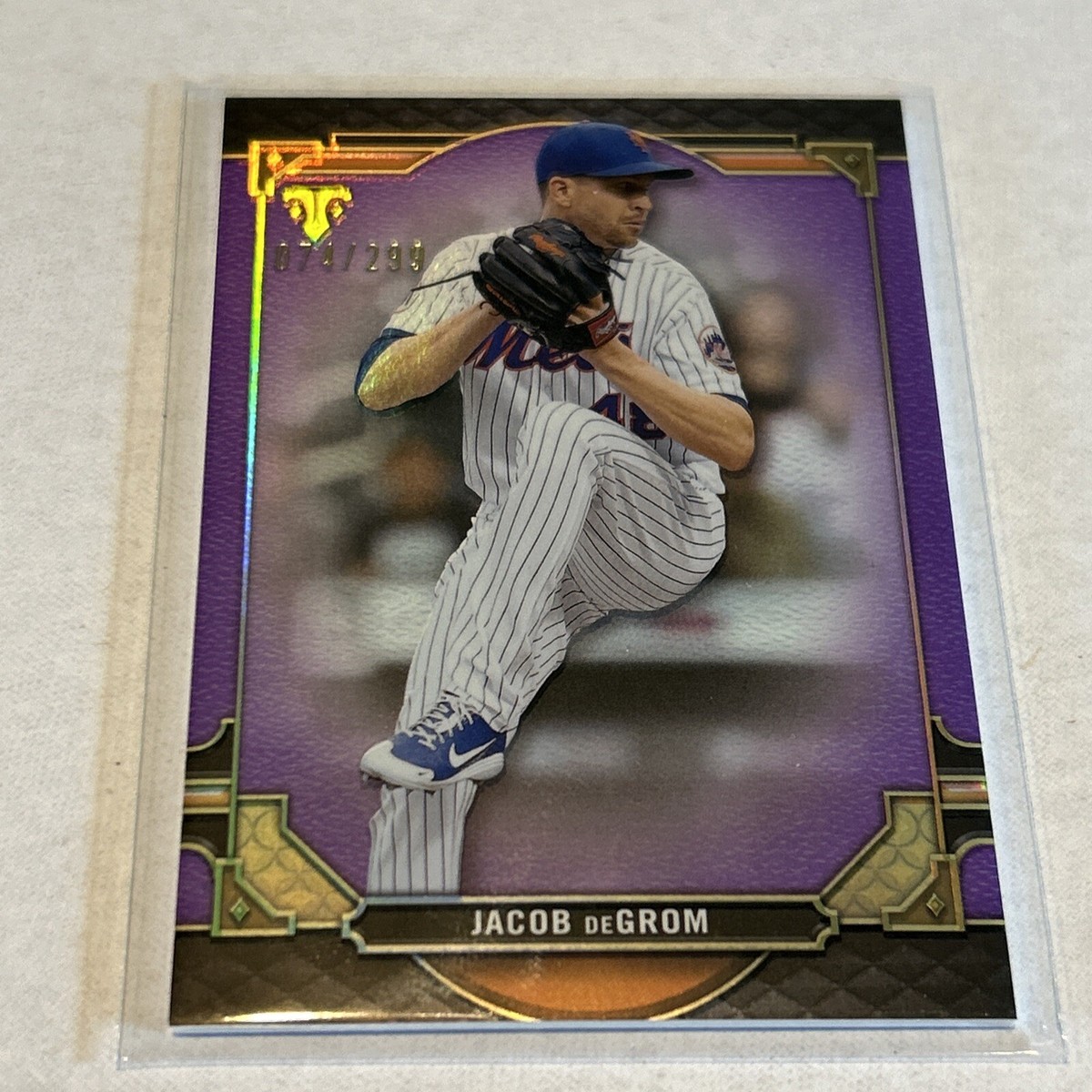 2022 Topps Triple Threads - Jacob deGrom #70 Amethyst /299 for