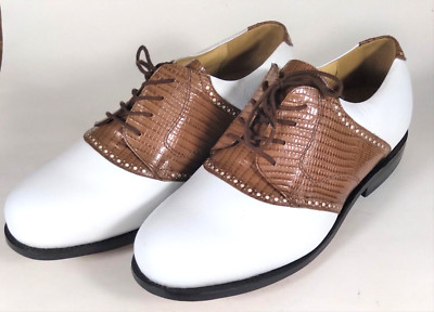 Tauer & Johnson Brown and White Genuine Leather Men display picture 2