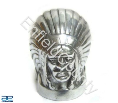Indian Chief Kopf Aluminium Für Kotflügel Vorne FENDER Universelle Passform