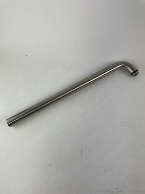 Hansgrohe 15-Inch Shower Arm In Polished Chrome - Solid Brass, 1/2" NPT, 90-Degree Bend With Escutcheon