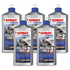 SONAX XTREME Polish+Wax 3 Hybrid NPT Lackpolitur Wax Lackversieglung 5x 500 ml 