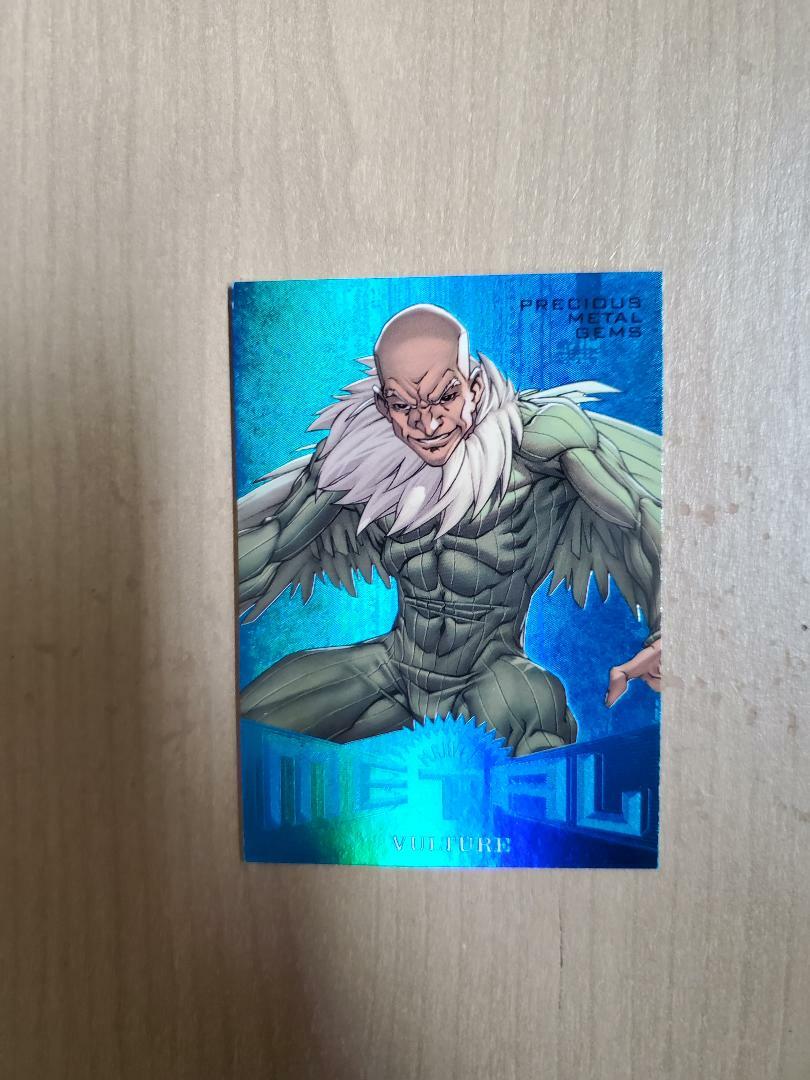 2017 Marvel Fleer Ultra Spider Man BLUE Precious Metal PMG Vulture 48/49 MM42