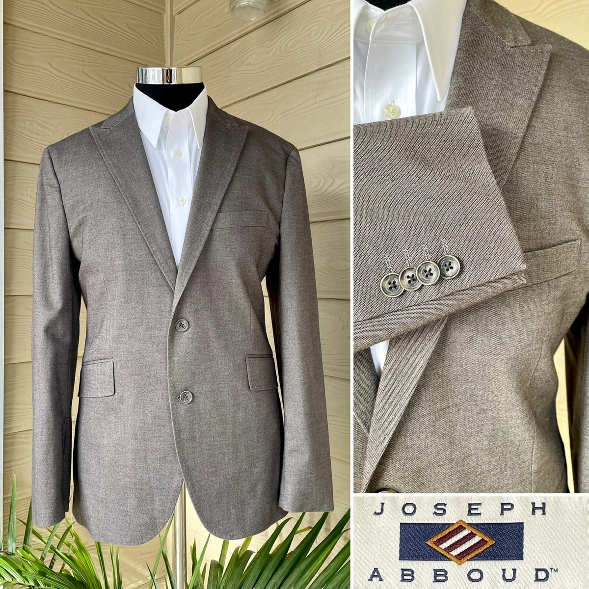 Joseph Abboud Mens Cotton Sport Coat Blazer Jacket Size M 2 Button Sport Jacket