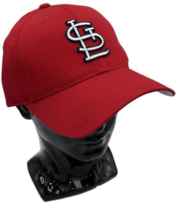 MLB Kids St. Louis Cardinals Dad Hat Strapback Baseball Cap Red Six-Panel OS
