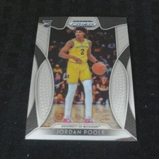 2019 Panini Prizm Draft #28 Jordan Poole Warriors Rookie   