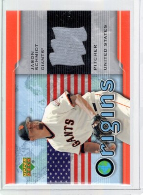 2005 Upper Deck Origins Jersey #JS Jason Schmidt