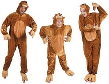 Affe Affen Äffchen Monkey Kostüm Overall Plüsch Affenkostüm Affenoverall Tier