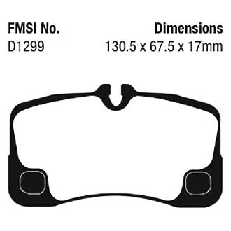 EBC DP41930R Yellowstuff Rear Brake Pads for 2007-2012 Porsche 911 — 第 4/4 张图片